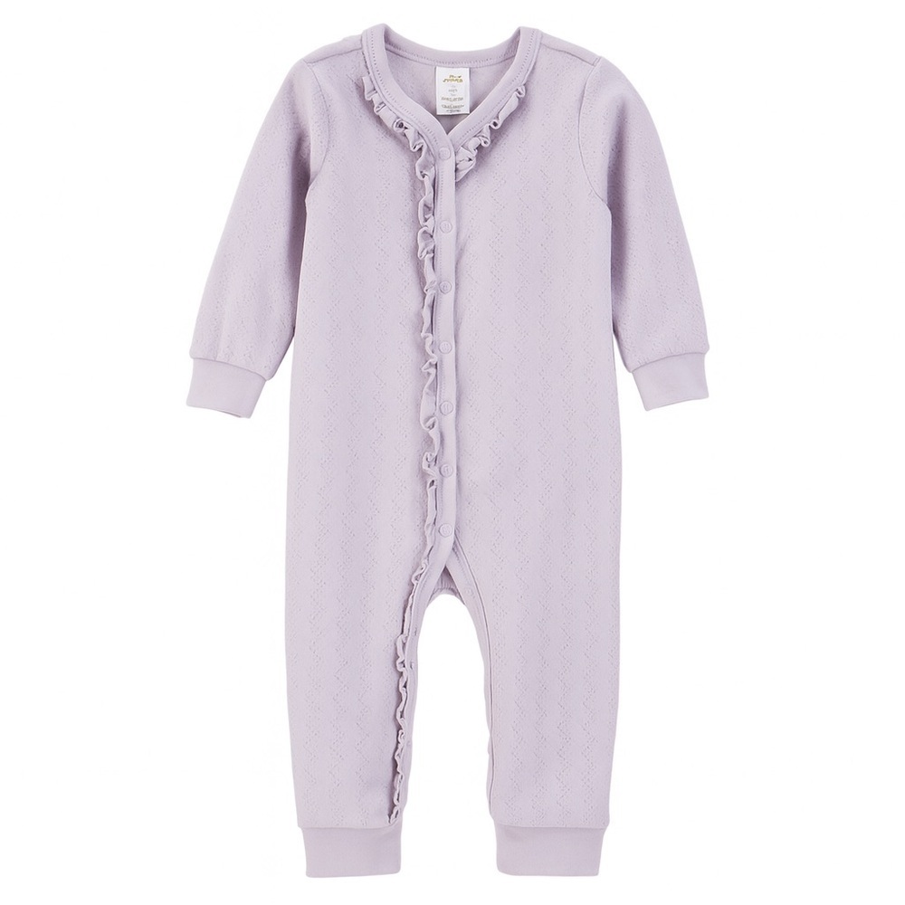 Modern Moments by Gerber Lavender Ruffle One Piece Pajamas